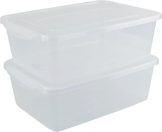Vababa 2-Pack 16 L Pizza Dough Proofing Box with Lid, Dough Rising Box