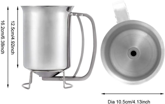 MosaiRudo 800ML Stainless Steel Pancake Batter Dispenser