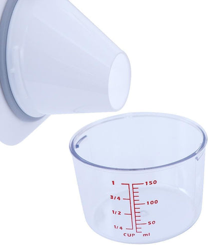 1800ML Laundry Powder Container, Airtight Laundry Detergent Powder Storage Box with Measuring Cup and Handle Transparent Plastic Laundry Detergent Dispenser for Washing Powder,Soda Powder,Grain