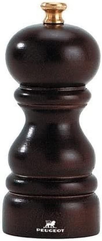 Peugeot Paris Classic Manual Pepper Mill - Adjustable Grinder - Beechwood, Chocolate, 7-Inch