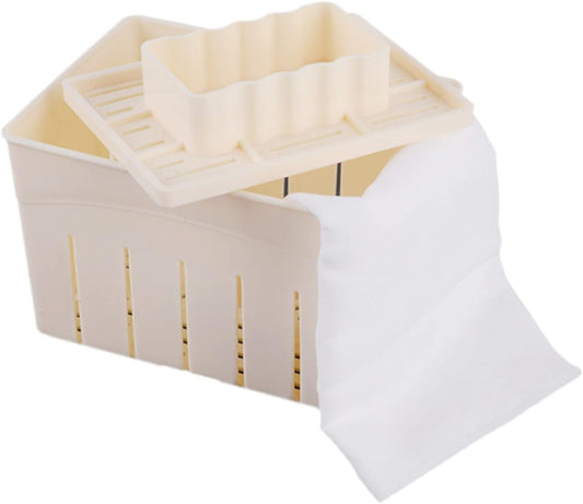 Tofu Press Mould DIY Homemade Tofu Maker Pressing Mold Kit + Cheese Cloth Kitchen Tool tofu Mold