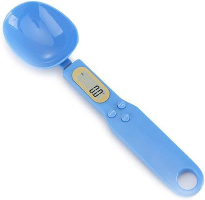 Food Scale Spoon, Digital Kitchen Scale High Precision Small Scale with Tare Function Weighing and Measuring Dry Liquid Ingredient Milk Tea Flour Medicine 1.1lb/500g(0.1g), C52 White