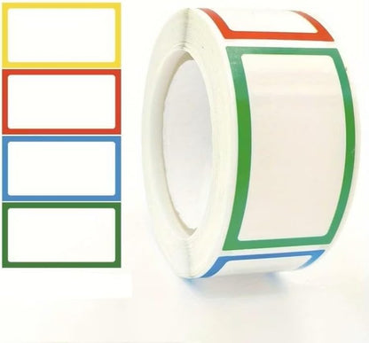 100-Pack Removable Freezer Labels, Waterproof Food Storage Stickers for Date & Contents Marking - Colors B