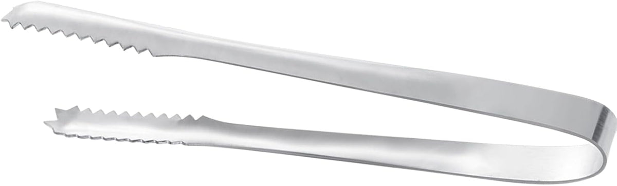 Stainless Steel Ice Tongs for Bar, Kitchen & Home – Heavy-Duty Metal Ice Grab Tongs with Non-Slip Grip, Ideal for Serving Ice Cubes, Sugar Cubes, Lemons, Limes and Fruits