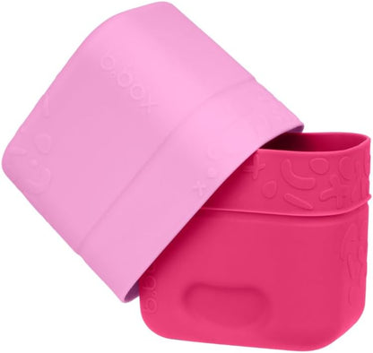 b.box Silicone Snack Cup (2-pack): Divider for Bento Box & Lunch Box, Ideal for Separating & Containing Foods, Dishwasher, Microwave, Oven and Freezer safe (Berry)