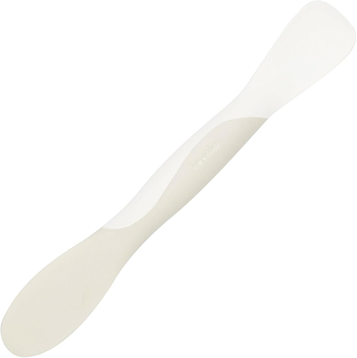 Tovolo Scoop and Spread Large Dual End Silicone Sandwich Spreader Tool with Nylon Handle, BPA Free Dishwasher Safe Silicone and Nylon Tool for Spreading and Scooping, Cayenne Red and Oyster Gray