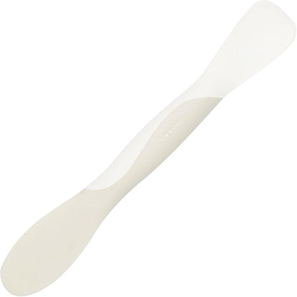 Tovolo Scoop and Spread Large Dual End Silicone Sandwich Spreader Tool with Nylon Handle, BPA Free Dishwasher Safe Silicone and Nylon Tool for Spreading and Scooping, Cayenne Red and Oyster Gray
