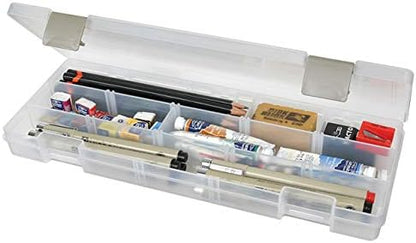 ArtBin Large Solutions Box Clear Art & Craft Organizer with Dividers - Plastic Storage Case for Convenient and Versatile Storage - Ideal for Various Craft Supplies