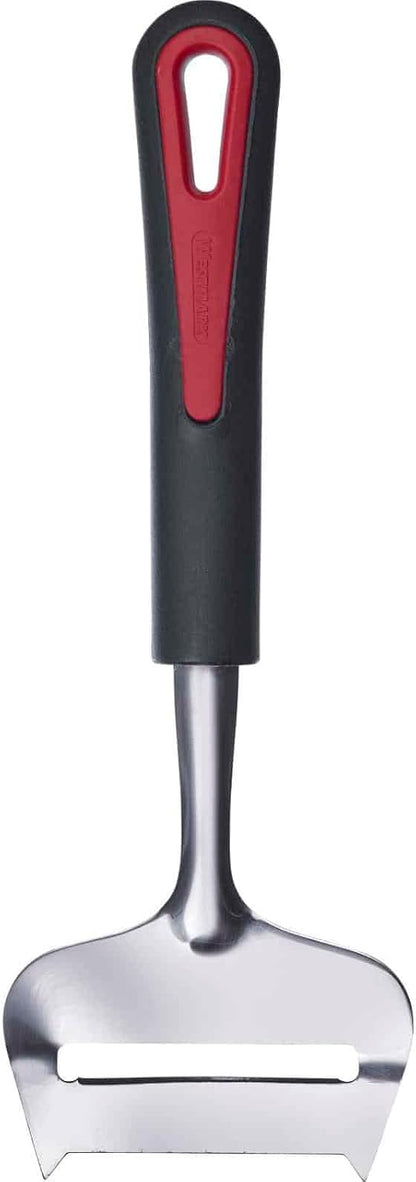 Westmark Stainless Steel Cheese Slicer – Multi-functional German Cheese Slicer, Handheld Hard & Semi-Hard Cheese Cutter, Adjustable Cheese Shaver, Ergonomic Handle, Dishwasher Safe, Red/Black
