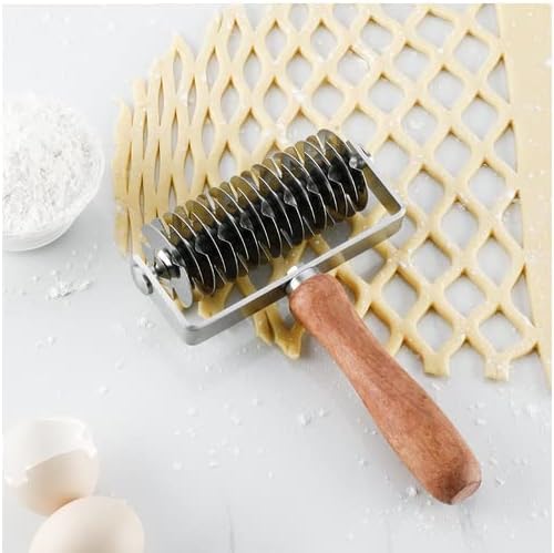 Pastry Lattice Roller Cutter, Stainless Steel Lattice Dough Cutter