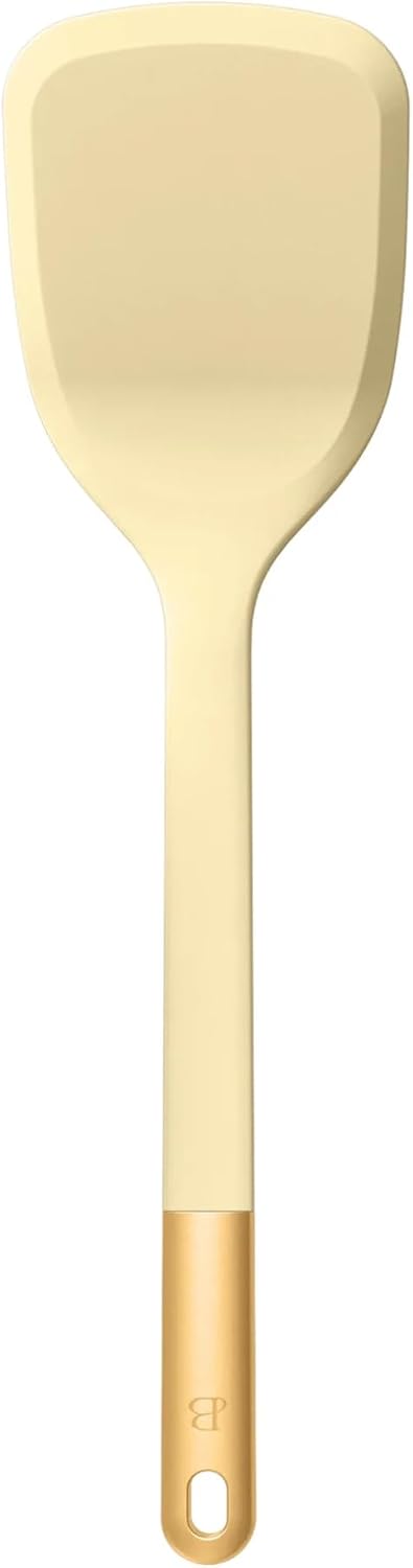 6 Piece Silicone Kitchen Utensil Set with Holder, Heat Resistant Cooking Tools, Nonstick Safe Spatula Spoon Turner Set with Ceramic Storage Crock