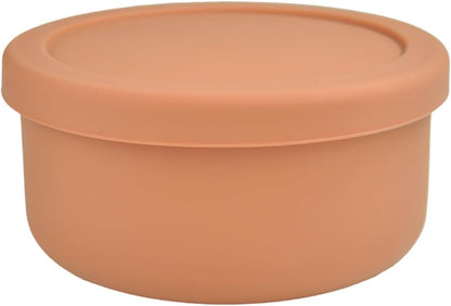 24oz Silicone Food Storage Containers,Round Bowls with Lids - Meal Prep Containers for Kitchen Serving, Salad & Lunch - Airtight, Microwave/Fridge/Dishwasher Safe, BPA-Free (Grass green, 3PACK)