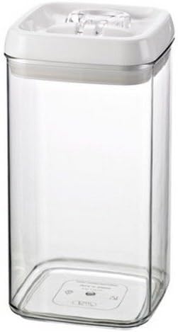 Felli® Flip Tite Acrylic 5" x 9" Food Storage Square Canister, 81 oz.