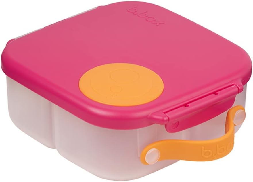 b.box Mini Lunch Box 2-Pack, Leak Proof Bento Box for Kids, 3 Compartment Snack Containers Ages 3+, Lunchbox for Daycare + School, Dishwasher Safe, BPA-Free, PFAS-Free, 4.25 Cup - Blue + Green