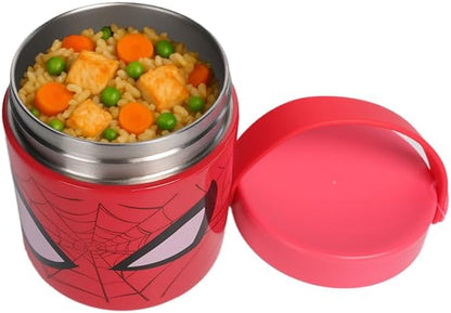 Sanrio Hello Kitty and Friends Insulated Soup Container for Kids | 12oz Thermo Food Jar with Handle Featuring Hello Kitty, Kuromi, Keroppi | Leakproof Stainless Steel Lunch Jar | Ages 3+