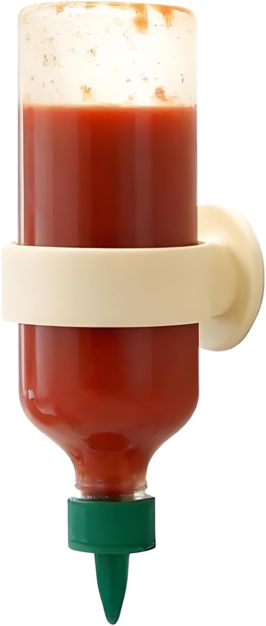 Sauce Bottle Holder, Condiment Storage Bracket, Liquids, Vinegar, Oil, Salad Dressing, and BBQ Bottles, Kitchen Organizer for Home Cooking, Easy Access, Space-Saving, Practical Wall Hanger