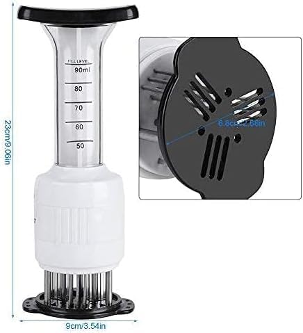 2-in-1 Marinade Injector & Meat Tenderizer with Stainless Needles