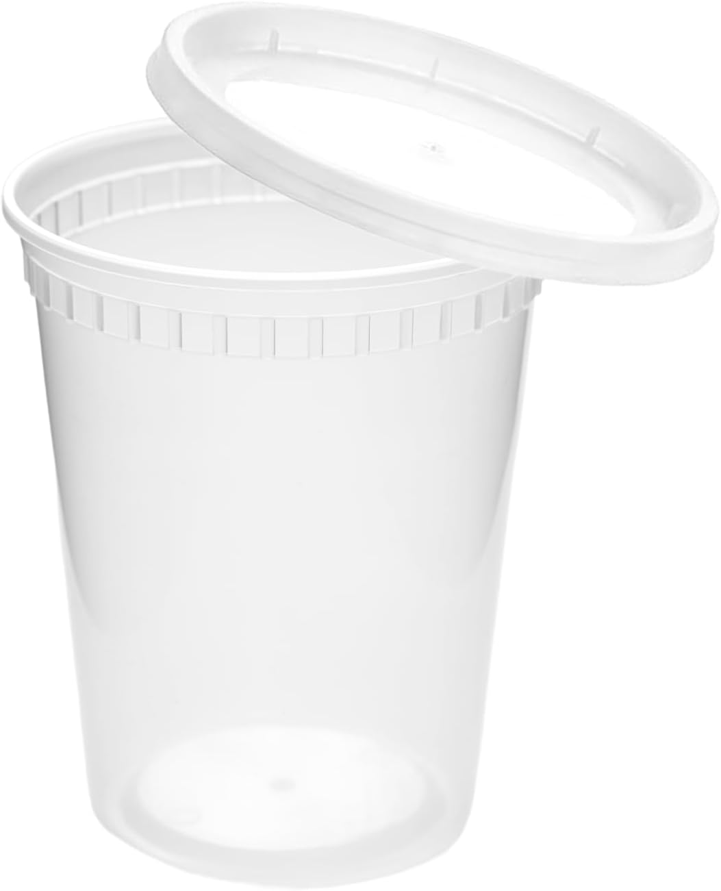 30oz Meal Prep Containers Bulk 50-Pack - 2-Compartment with Lids, Leakproof, Microwave/Freezer/Dishwasher Safe - Commercial Food Storage, Black