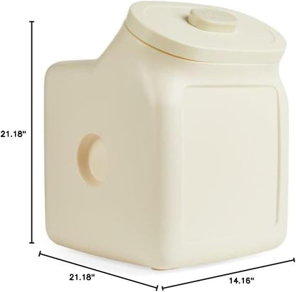 Reddy by Petco White Airtight Food Storage Container for Dogs Medium 25 lbs.