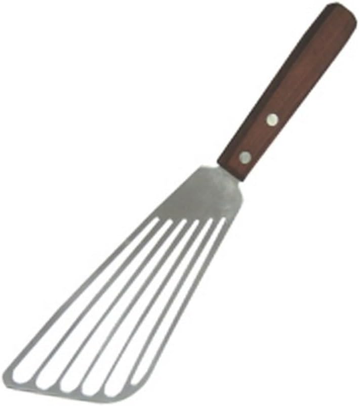 Winco Fish Spatula, Wooden Hdl, 6.5" Blade