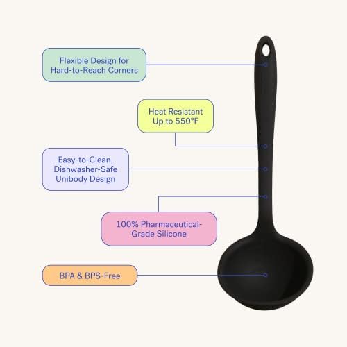 GIR Premium Silicone Ladle Serving Spoon – Ultimate, Slate