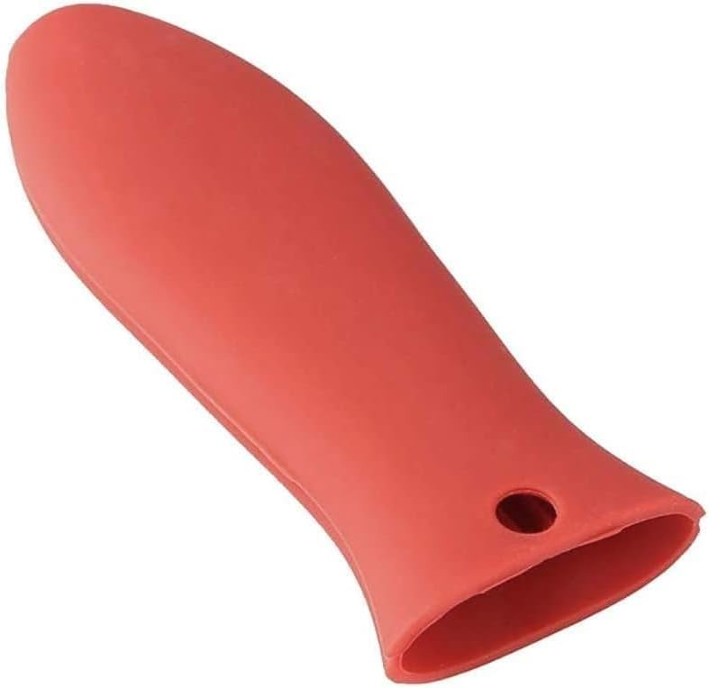 Red Heat-Resistant Silicone Hot Handle Holder Pot Sleeve Grip Handle Cover Potholder Sleeve Cookware Handles for Cast Iron, Pans, Metal Frying Pans, Skillets, Griddles Potholders and Oven Mitts