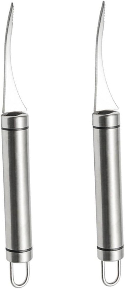 2 Piece Stainless Steel Shrimp Peeler for Kitchen Shell Cleaning