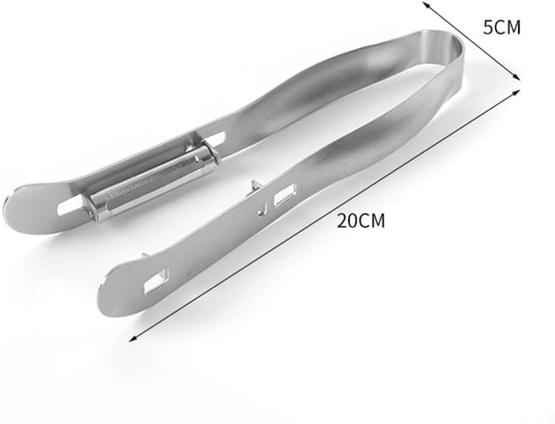 Stainless Steel Asparagus Peeler with Dual Heads for Fruit and Vegetable Peeling, Non-Slip Grip Kitchen Tool for Cucumber, Carrot, Parsnip, Easy to Clean Design