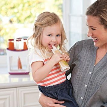 Infantino Squeeze Station for Homemade Baby Food, Pouch Filling Station for Puree Food for Babies and Toddlers, Dishwasher Safe and BPA-Free