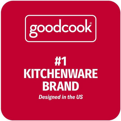 GoodCook Meal Prep Containers Set Microwave & Dishwasher-Safe Round Food Organizers with Labeled Compartments BPA-Free Food Storage Set with Snap Shut Lids Portion Control, 10-Pieces, Red