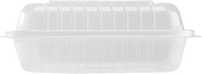 Karat FP-HC99PP-3CU 9"X 9" PP Hinged Containers 3 Compartment - (Case of 200)