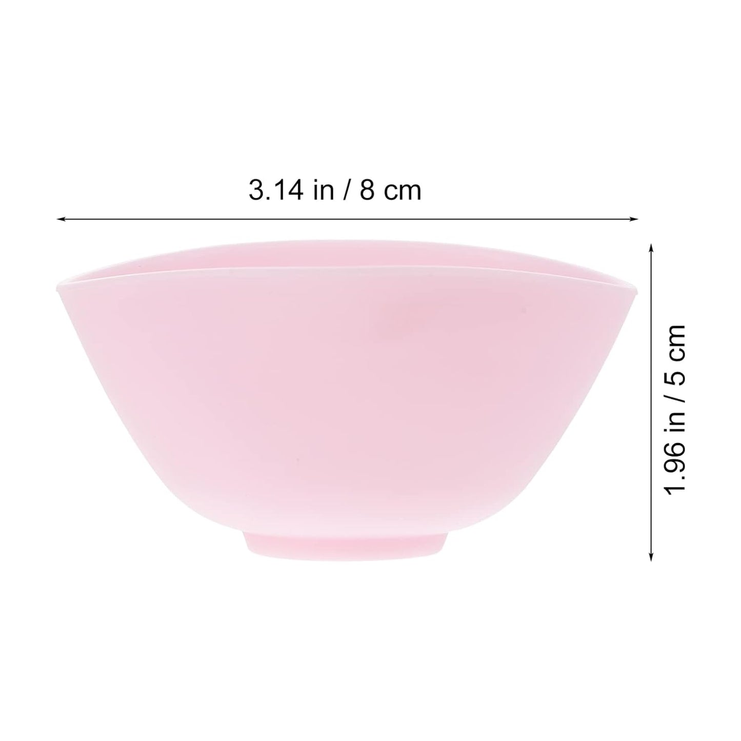 Silicone Mixing Bowl Set 8X5CM Odorless Anti-Drop Prep Bowl for Home Use for Facial Masks and Measuring Ingredients