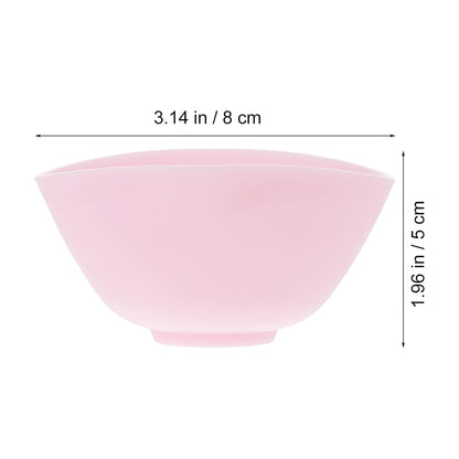 Silicone Mixing Bowl Set 8X5CM Odorless Anti-Drop Prep Bowl for Home Use for Facial Masks and Measuring Ingredients