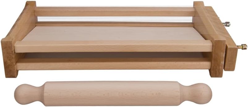 Eppicotispai "Chitarra" Pasta Cutter with 32cm/12.5-Inch Rolling Pin