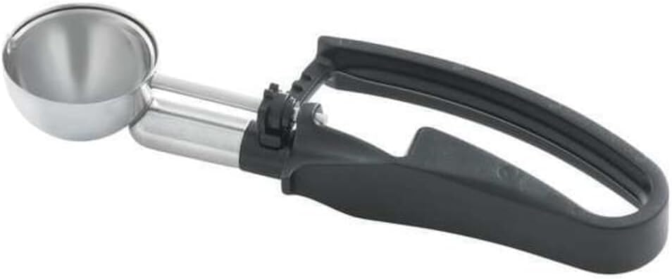 Vollrath Squeeze Disher,1.13 oz.,SS,Black 47398-1 Each