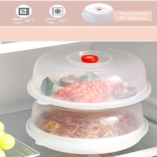JapanBargain Microwave Plate Cover with Steam Vent, Easy Grip Splatter Guard Lid for Food Reheating, BPA-Free Plastic Dishwasher Safe, Made in Japan, 9 Inch