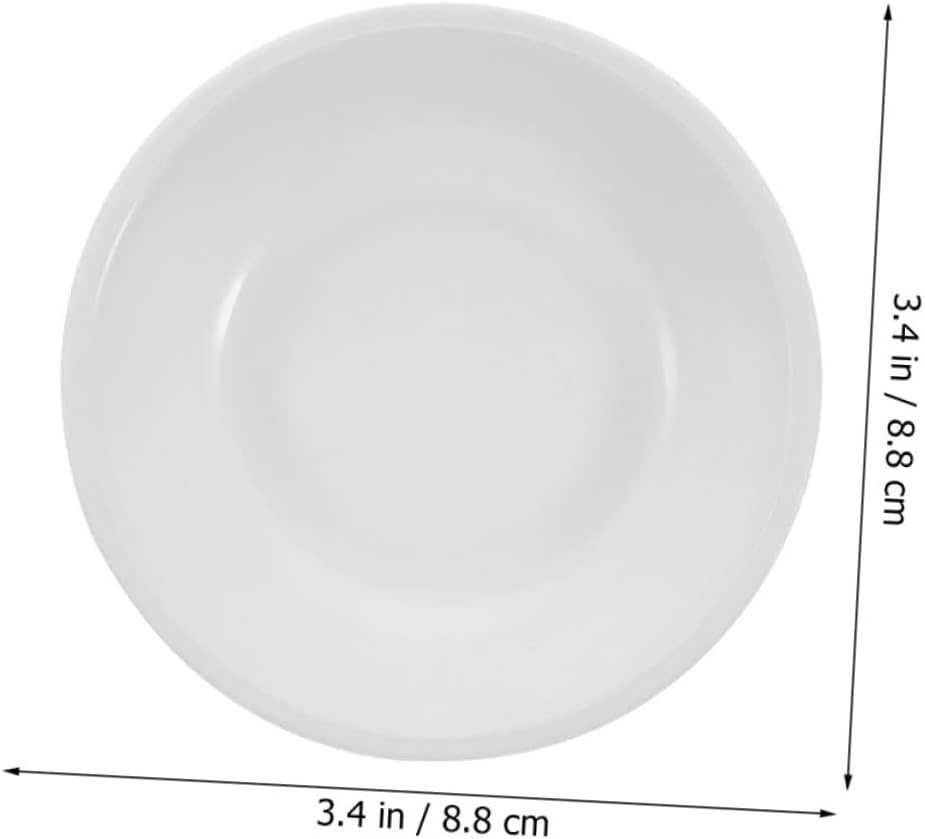 ABOOFAN 10pcs Unbreakable Plastic Dipping Bowls Small Round Sauce Dishes for Appetizers Dishwasher Safe for Sushi BBQ and Party Serving