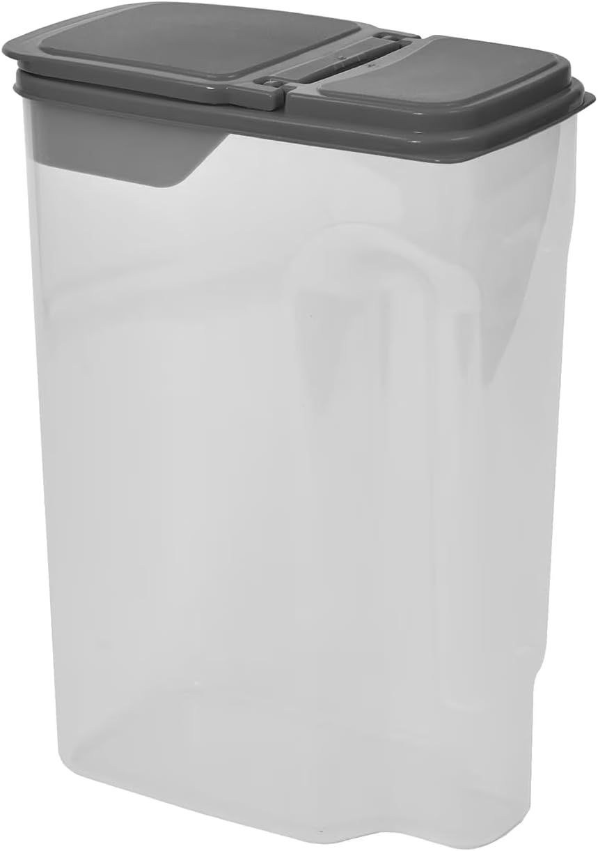 Cereal Containers Storage Airtight Food Organizers with Lids, 32 Cup BPA-Free Plastic Holder for Kitchen Pantry Organization, Clear Rice Flour Sugar Dry Goods Dispenser