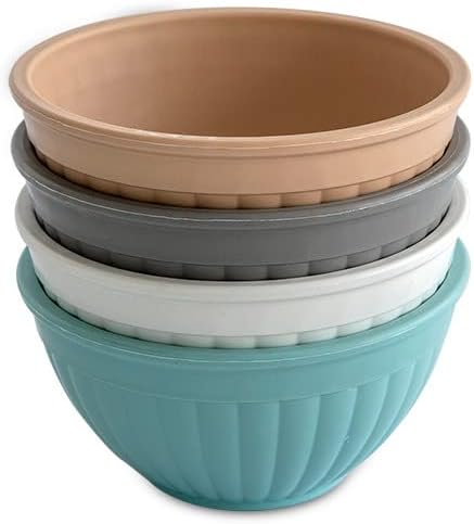 Nordic Ware Mini Prep and Serve Mixing Bowls Set, Earth-Tones