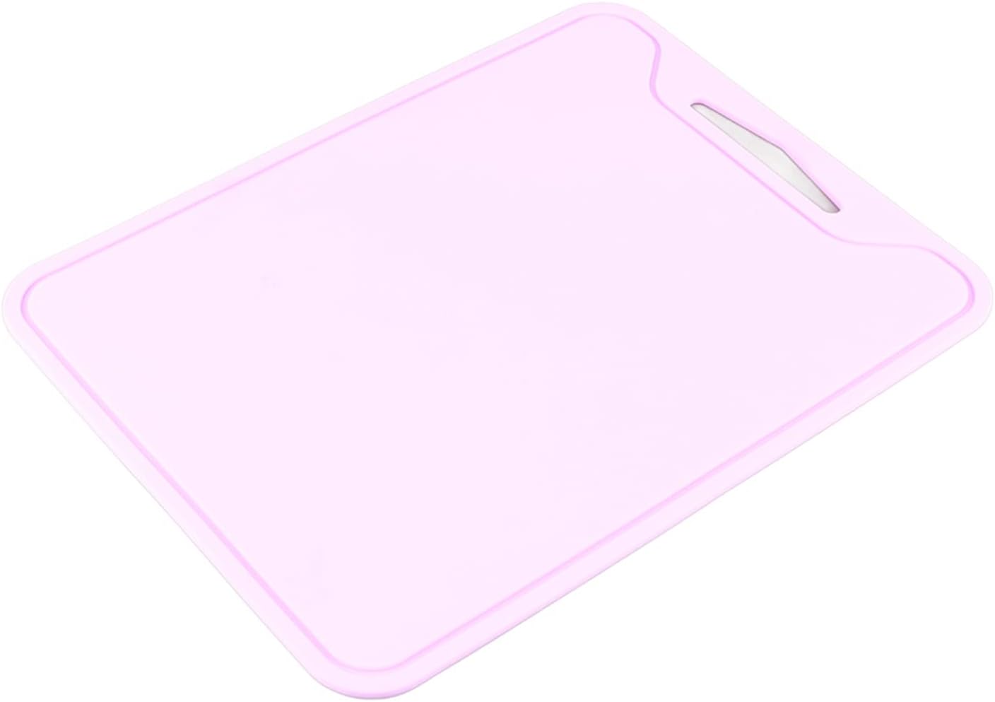 Flexible Kitchen Cutting Mats, Food Grade Silicone, Purple, with Hanging Hole