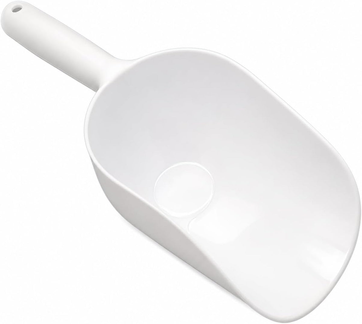 Handy Housewares Jumbo Plastic Scoop - 12" Large Food Scoop for Flour, Sugar, Cereal, Pet Food, Gardening