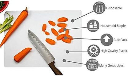 Crown Display Disposable Cutting Boards for Kitchen Black Cutting Board 10 Inch X 13.5 Inch Flexible Cutting Boards For Kitchen ~ Patent Pending ~ Recyclable Disposable Cutting Board Sheets