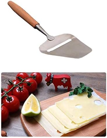 Cheese Slicer Plane Stainless Steel Cutter Spatula Server Wood Handle