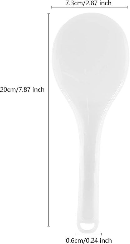 2-Piece Plastic Rice Paddle & Spoon, White E