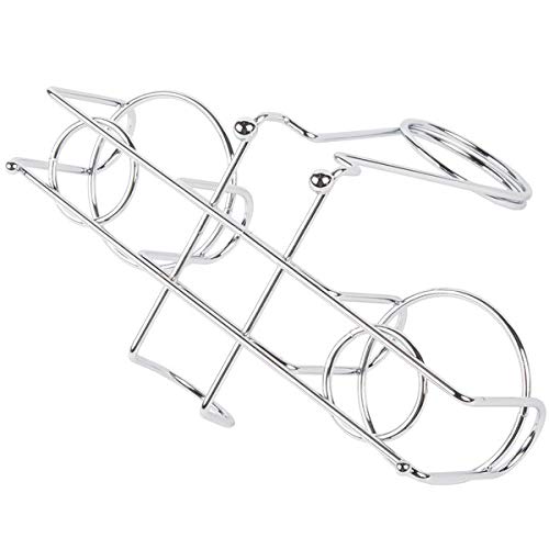 G.E.T. 4-22735 Chrome Metal Two Compartment Condiment Caddy Metal Table Caddies Collection