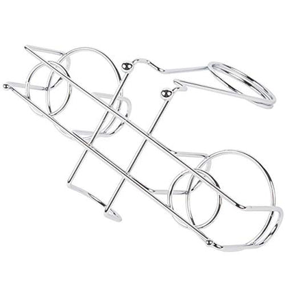 G.E.T. 4-22735 Chrome Metal Two Compartment Condiment Caddy Metal Table Caddies Collection