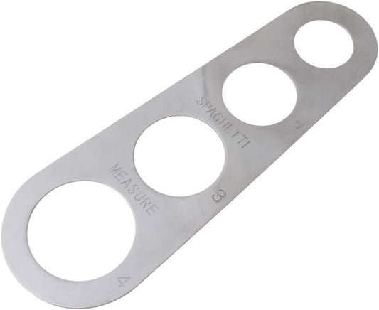 Easy Clearing Pasta Ruler Measuring Tool With 4 Serving Portion Stainless Steel Spaghetti Measurer Cooking Accessories