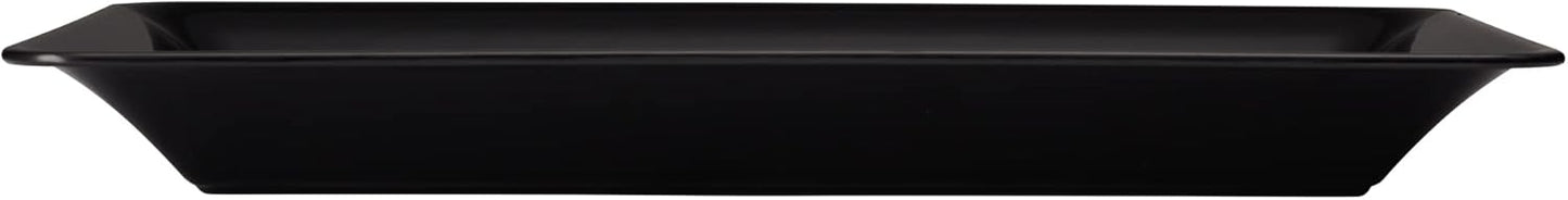 Plasticpro Plastic Serving Trays - Serving Platters Rectangle 10 X 14 Disposable Party Dish Crystal Clear Pack of 4