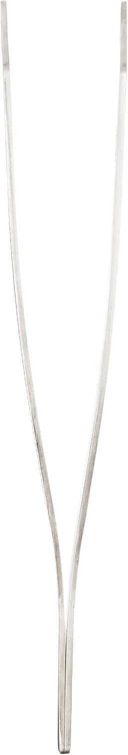 Mercer Culinary 18-8 Stainless Steel Chef Plating Tongs, Curved Tip, 6-1/8 Inch