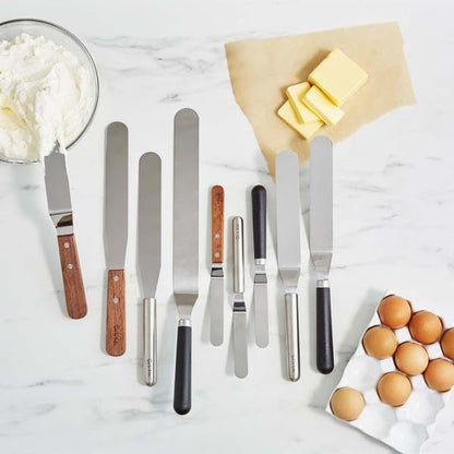 Sur La Table Offset Wood-Handle Icing Spatula